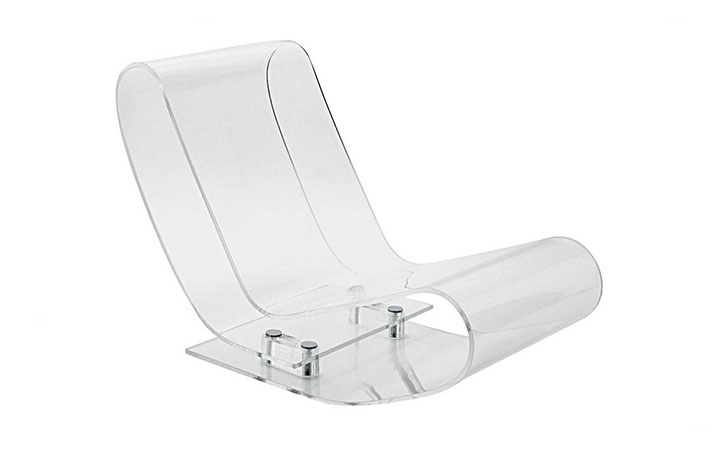 LCP Lounge Chair In Crystal by Kartell Furniture Chairs